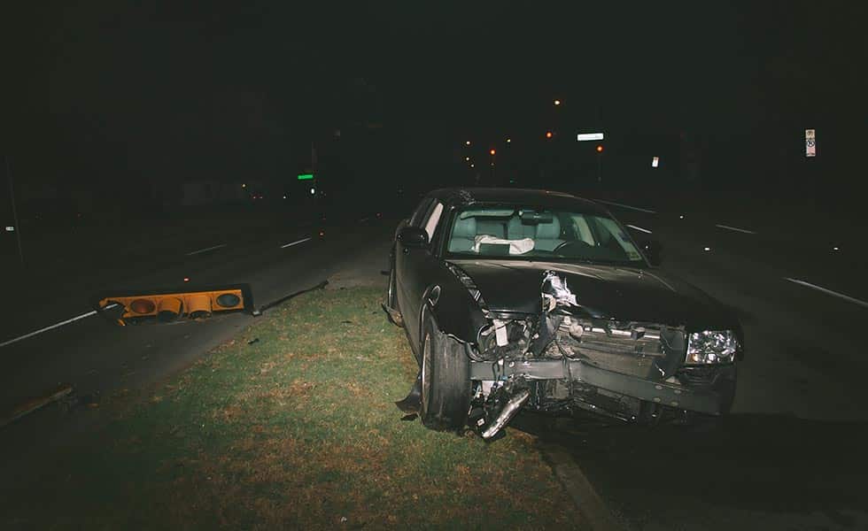 Totaled Car after a DUI Victim Rights crash