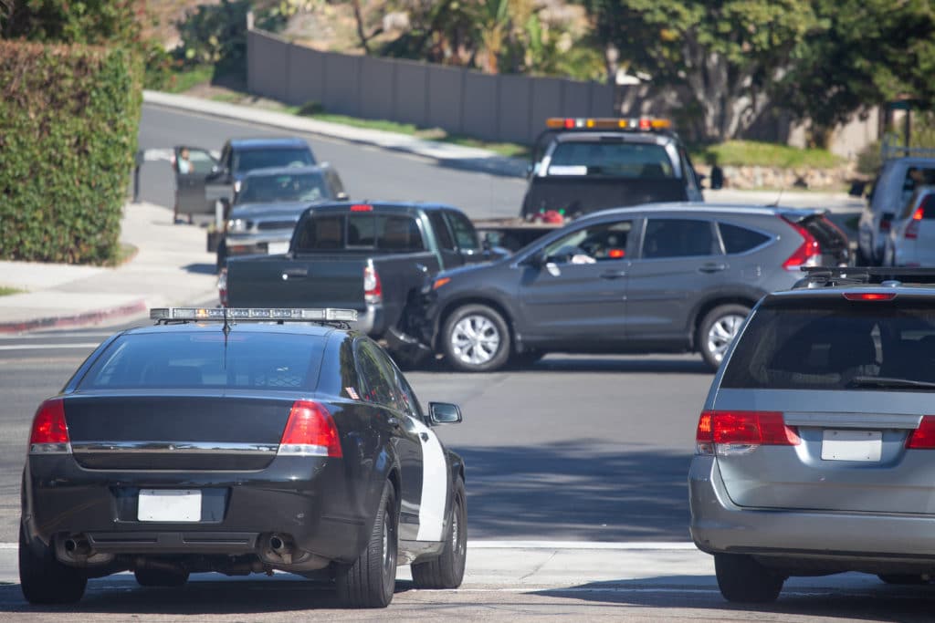 t-bone car accident caused by distracted driving